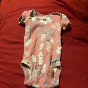 Carter's Floral Preemie Onesie
